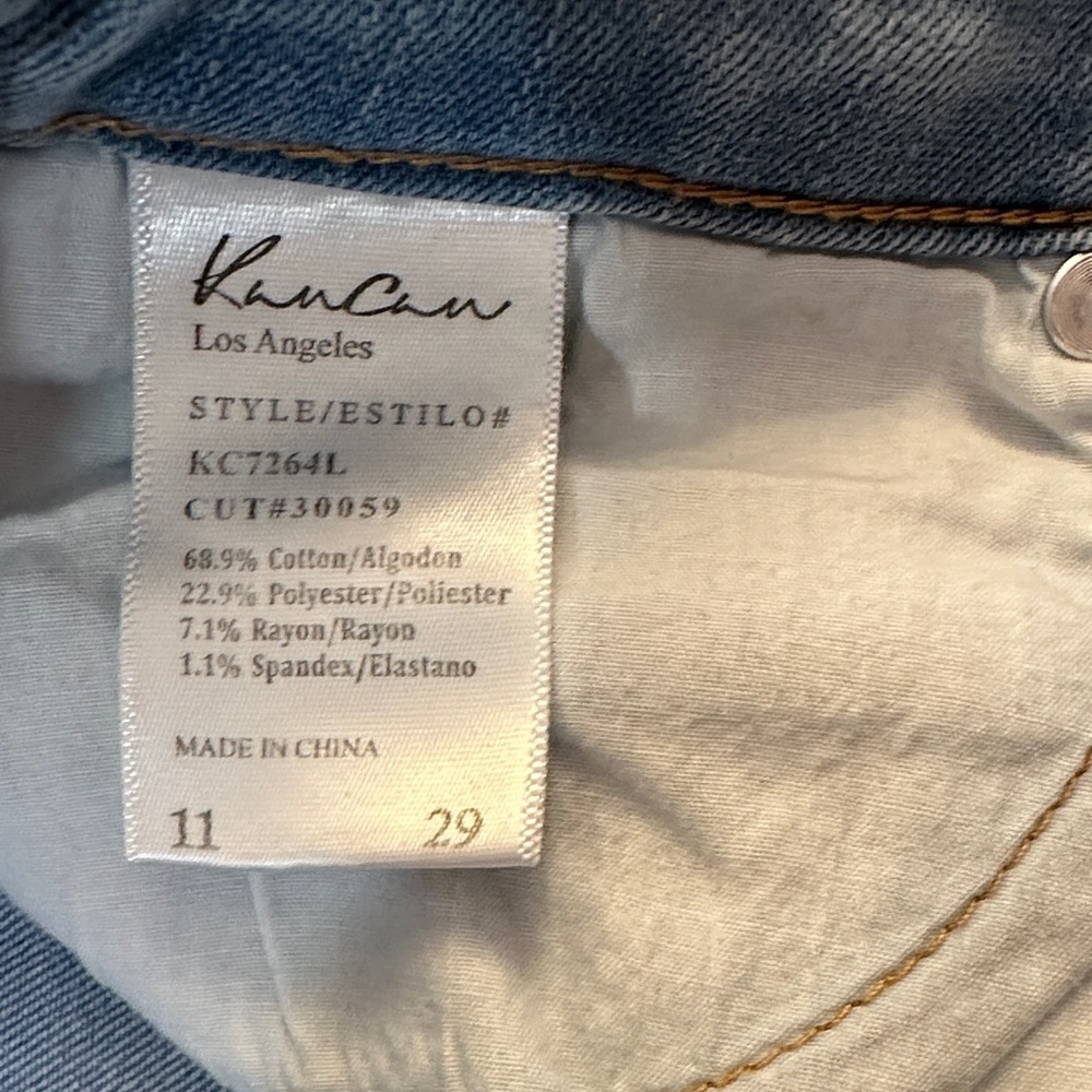 KanCan Women's Light Blue Straight Leg Jeans - Picture 2 of 7